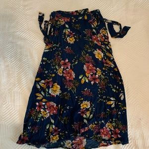 Plenty floral wrap skirt